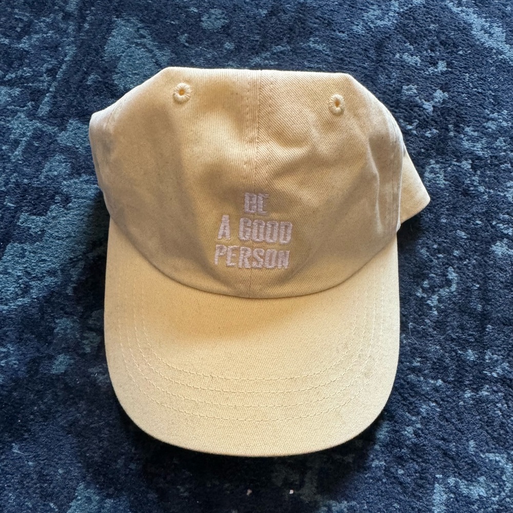 Be A Good Person Dad Hat Yellow - never worn BAGP hat